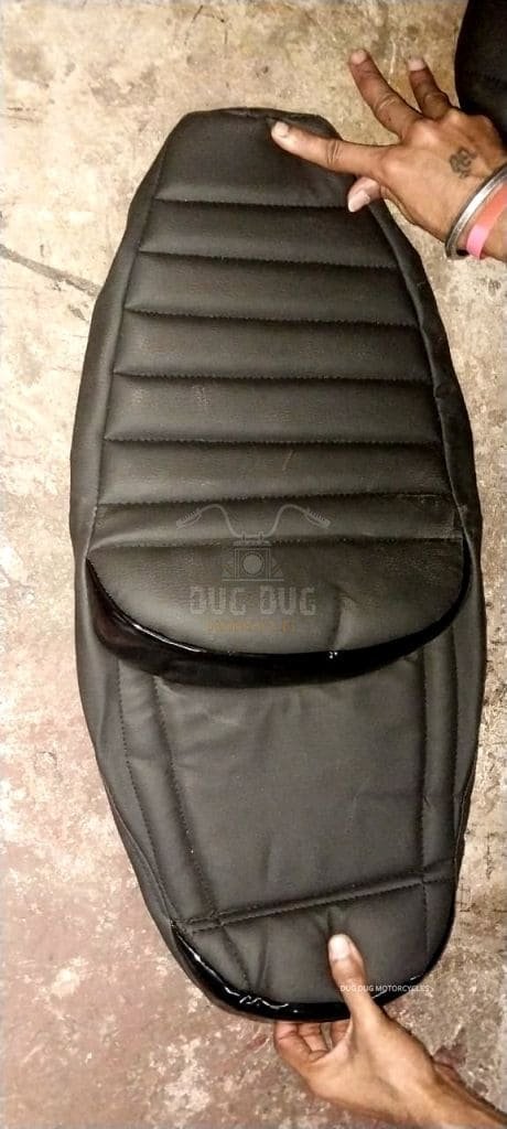 Cushion Seat Cover with Backrest for Royal Enfield Hunter 350