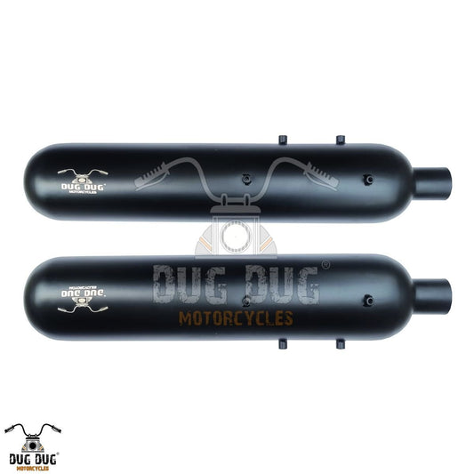 Dug Dug TORNADO Performance Exhaust SS-304 with dB Killer for Super Meteor 650 - Black