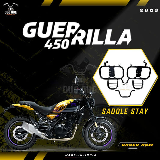 Guerrilla 450 Saddle Stay with Removable Footrest Heavy Duty with Fittings