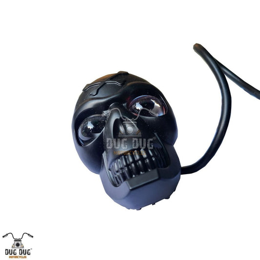 HJG Skull LED Fog Light with Devil Eye Dual Intensity White Yellow Lens