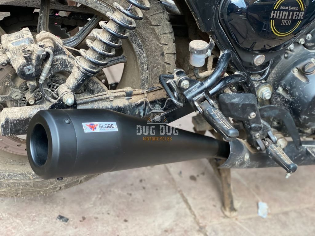 Dug Dug Globe Cobra Exhaust for Royal Enfield Hunter 350