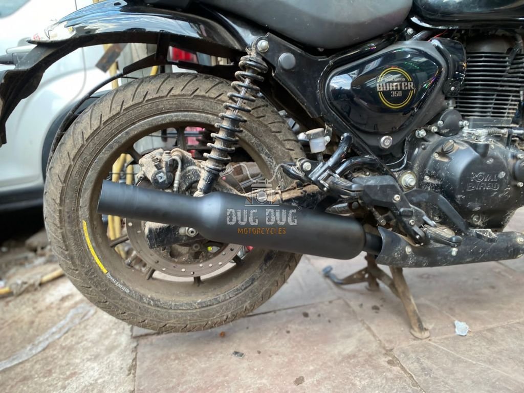 Dug Dug Globe Thumbster Exhaust for Royal Enfield Hunter 350